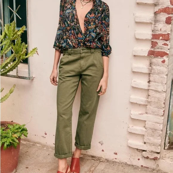 Sezane Manu Trousers fits US 2 (French size 34) - Picture 2 of 10